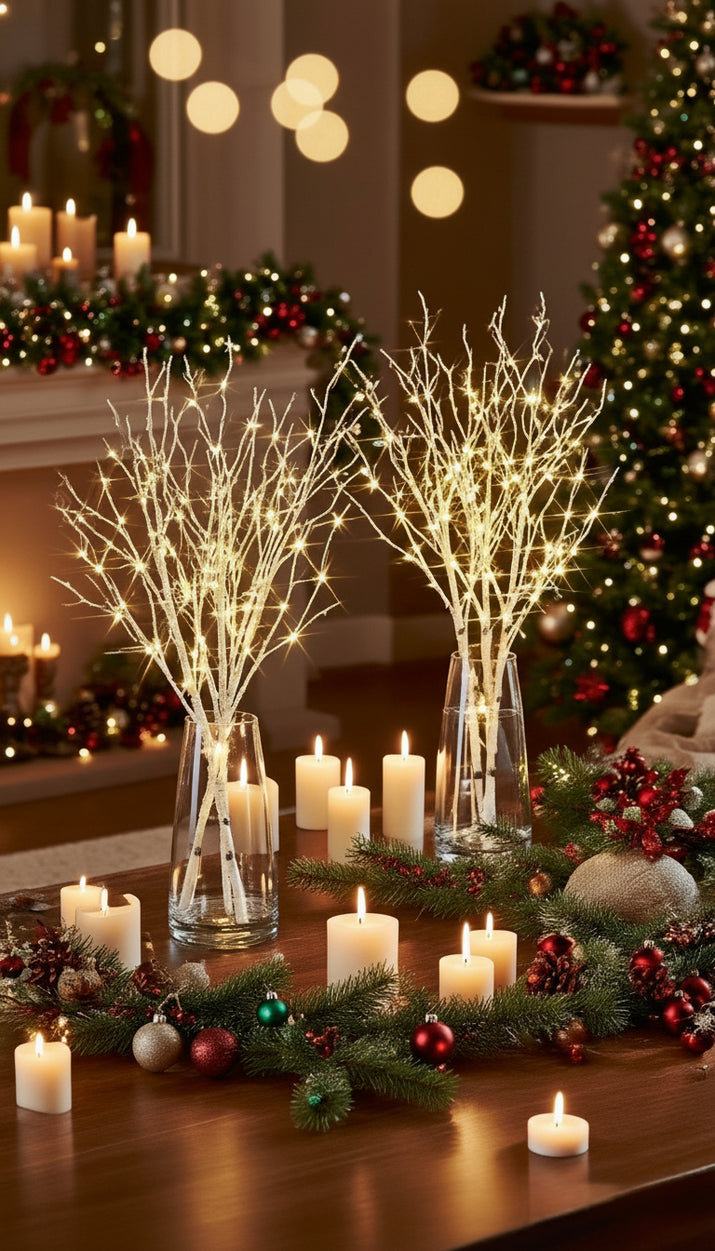 Apportez une touche de magie et de raffinement à votre intérieur avec nos branches lumineuses LED blanches. Leur design épuré et leur éclat doux transforment instantanément n’importe quel espace en une ambiance chaleureuse, moderne et féérique.

Que ce soit dans un vase sur une table, une console, une entrée ou même en décoration de fenêtre, ces branches diffusent une lumière blanche délicate qui sublime votre décoration tout en apportant une sensation de calme et de bien-être.

NOELIO décoration de Noël 