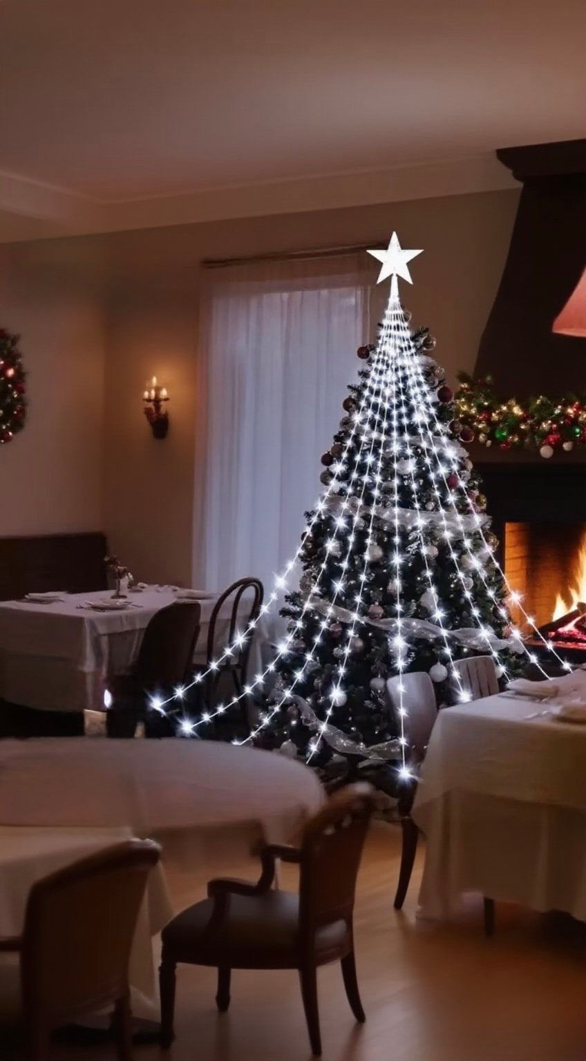 Transformez votre sapin en véritable chef-d’œuvre lumineux grâce à notre guirlande LED multicolore haut de gamme.

Avec ses lumières éclatantes (rouge, vert, bleu, jaune) et son étoile scintillante au sommet, elle crée instantanément une ambiance féérique et chaleureuse dans votre maison.
✨ Pourquoi vous allez l’adorer :

🌈 Couleurs vives et festives qui rappellent la magie de Noël.

🕹️ 8 modes lumineux (clignotant, fondu, continu, etc.) pour personnaliser votre ambiance.

NOELIO décoration de Noël 