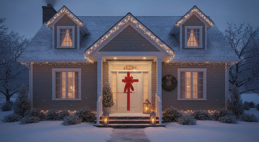 Description détaillée :
Ajoutez une touche festive et élégante à votre porte avec ce magnifique ruban à nœud suspendu rouge. Parfait pour Noël, le Nouvel An, les mariages, la Saint-Valentin, les anniversaires ou toute fête spéciale, il transforme instantanément votre porte d’entrée en un point focal chaleureux et accueillant.

Caractéristiques principales :

Design élégant : Le ruban est orné d’un grand nœud magnifiquement conçu, ajoutant instantanément du style et de l’élégance à NOELIO décoration de Noël 