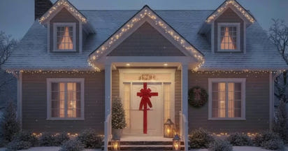 Ruban Décoratif Rouge Éclatant – Sublimez Votre Porte en Un Instant !