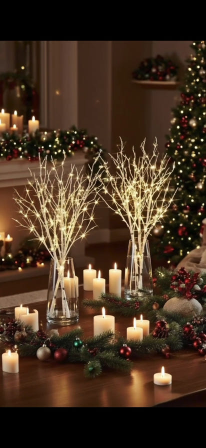 Branches lumineuses LED – L’élégance blanche qui illumine vos fêtes