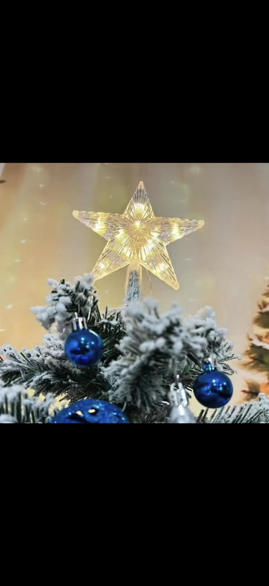 Étoile de Noël Scintillante – Ornement Brillant 15 cm pour un Sapin Magique
