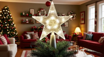Apportez une touche de magie et d’éclat à votre sapin de Noël avec cette étoile scintillante de 15 cm. Parfaite pour décorer votre maison ou offrir en cadeau du Nouvel An, elle capture immédiatement la lumière pour créer un effet brillant et féerique.

Pourquoi vous allez l’adorer :
Éclat incomparable : Les surfaces scintillantes reflètent la lumière pour un brillant effet lumineux sur votre sapin ou dans toute pièce décorée. NOELIO décoration de Noël 